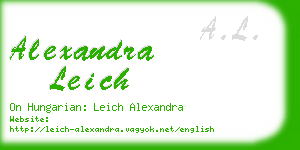 alexandra leich business card